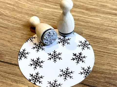 Mikro-Stempel Schneeflocke (Bordschätze)