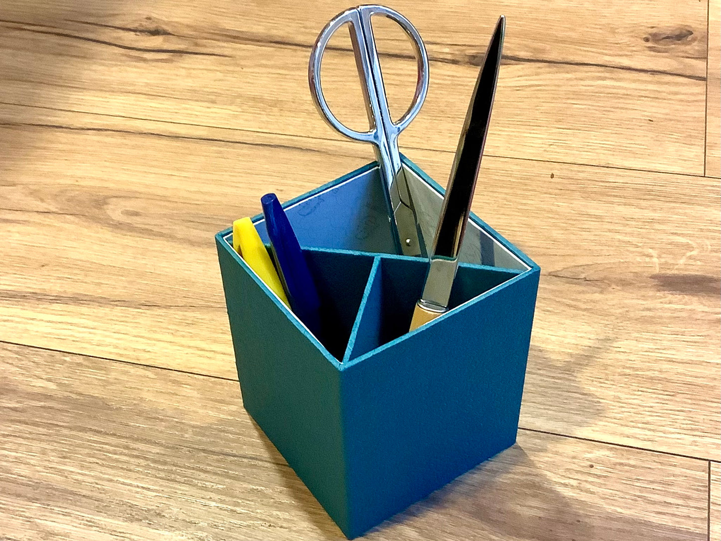 Stifteköcher petrol Karton 11x9cm Exacompta