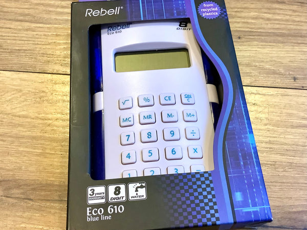 Taschenrechner Rebell Eco610 wasserbetrieben