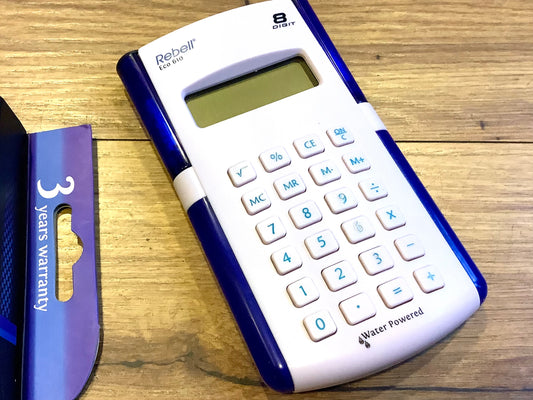 Taschenrechner Rebell Eco610 wasserbetrieben