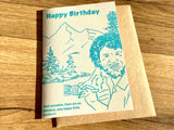 Briefkarte Bob Ross (Superjujupress)