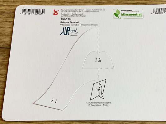 Aufstell-Karte Bücherwand (Wer ist der Täter?) - Polly Paper - Umweltfreundliche Schreibwaren