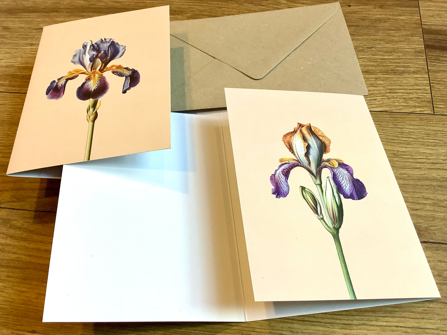 Doppel-Klappkarte A6 Blüten ("30x40") Leporello°