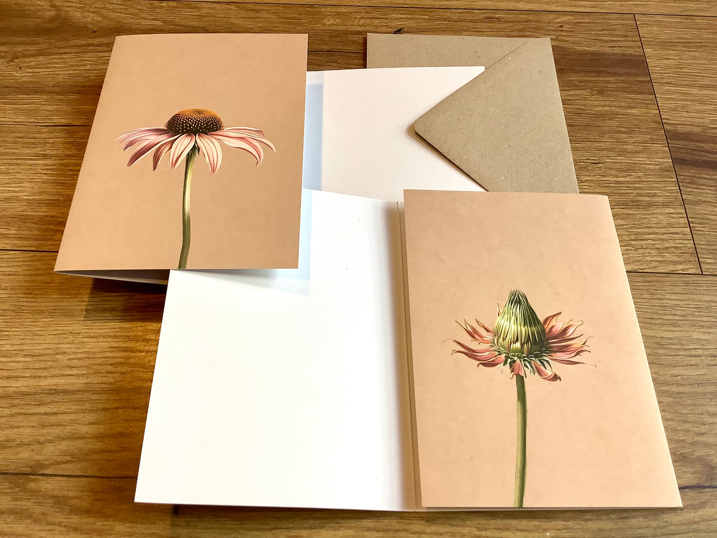 Doppel-Klappkarte A6 Blüten ("30x40") Leporello°