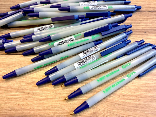 Paket 60 Kulis BIC 62% Recyclingplastik blau