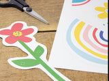 Bastelbogen 48x69 Flower Power (Bow&Humm.)