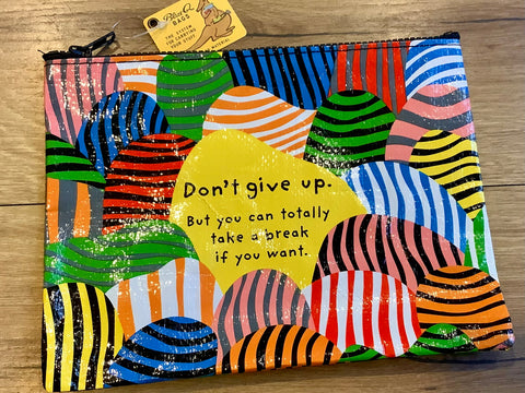 Zipper pouch Don't give up
