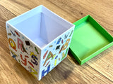 ABC Schachtel 8x8x8cm Quader Stiftebox Stewo