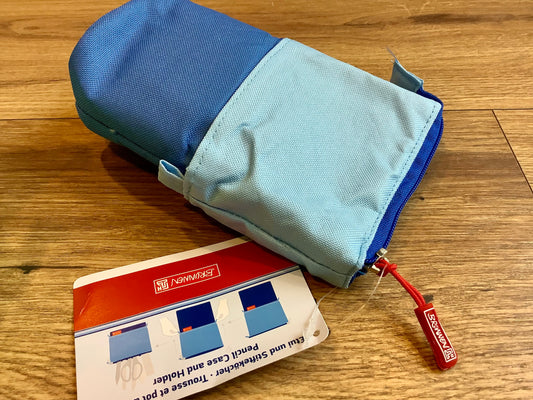 Etui + Stifteköcher Federtasche Brunnen blau