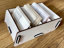 Karteikasten / Visitenkartenbox A8 weiß Werkhaus
