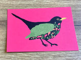Postkarte Amsel (Martha von Maydell)