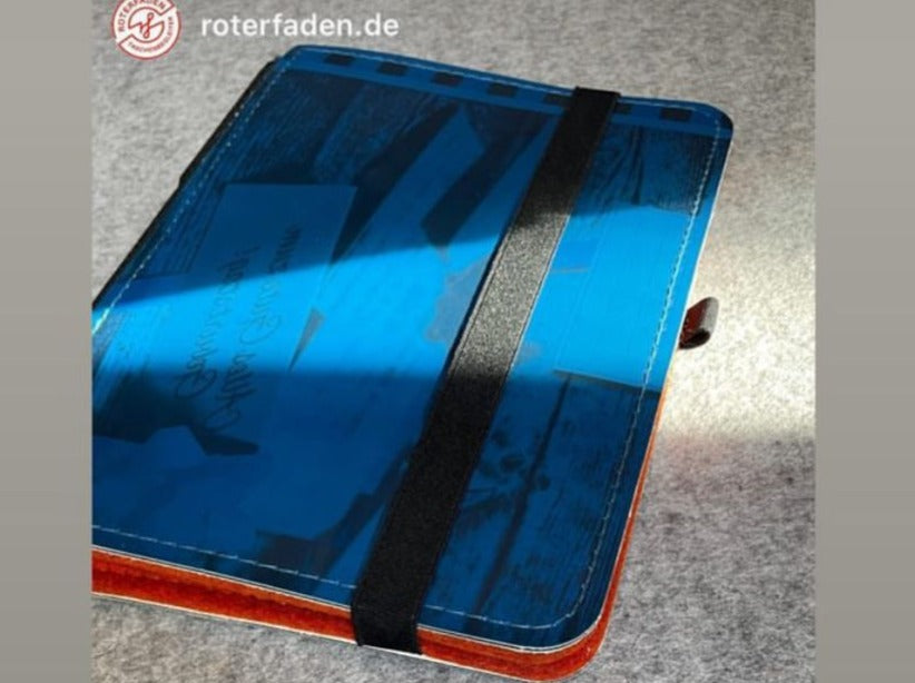 Taschenbegleiter Drucktuch M blau-rost #354 Roterfaden +gratis Kalender 2025