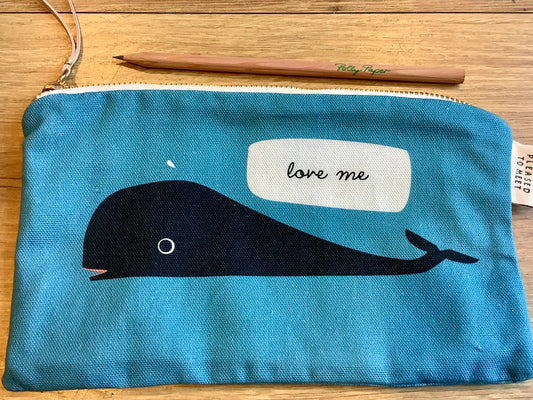 Federmäppchen Wal ("pleased to meet") 23x13cm