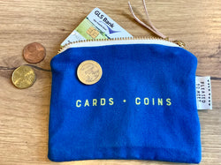 Geldbörse Cards+Coins ("pleased to meet") Bio-Baumwolle
