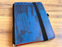 Taschenbegleiter Drucktuch M blau-rost #354 Roterfaden