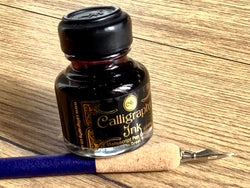 Kalligrafie-Tinte im Glas 30ml schwarz