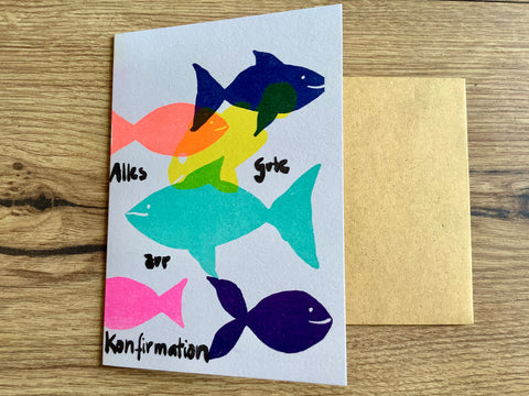 Briefkarte Alles Gute zur Konfirmation