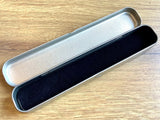 Metall-Etui f. 1 Schreibgerät mit Samtbeutel