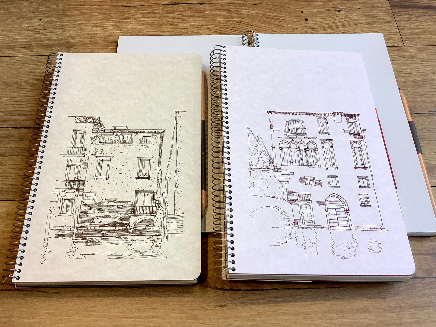 Spiralbuch 16x26 cm 100g Venezia Stiftverschluss Arbos
