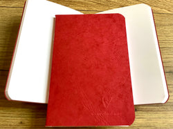 Notizheft A6 blanko rot 48Bl Agebag