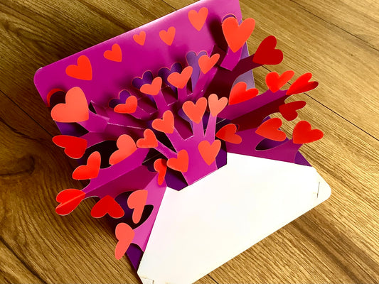 3D Pop-Up-Karte "Ganz viel Herz" Gollnow