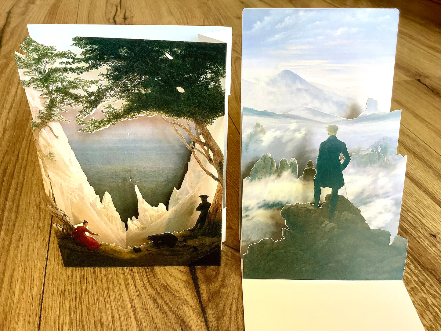 3D Pop-Up-Karte Caspar David Friedrich Kreidefelsen