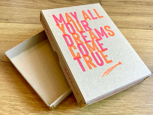 Geschenkschachtel "May all your dreams come true" A6+