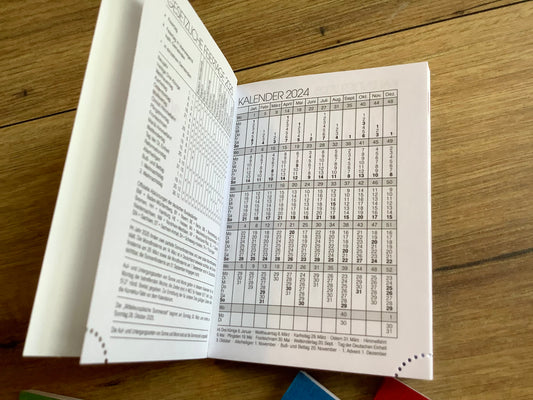 Mini Taschenkalender A7 1W/2S 7x10cm 2026