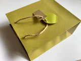 Geschenktasche kraft neongelb Clairefontaine°