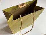 Geschenktasche kraft neongelb Clairefontaine°