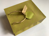 Geschenktasche kraft neongelb Clairefontaine°