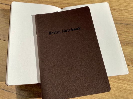 Berlin Notebook 10x15 dunkelbraun blanko