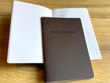 Berlin Notebook 10x15 dunkelbraun blanko
