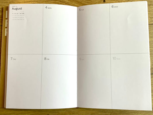 Wochenplaner A5 Octàgon kraftbraun 2026