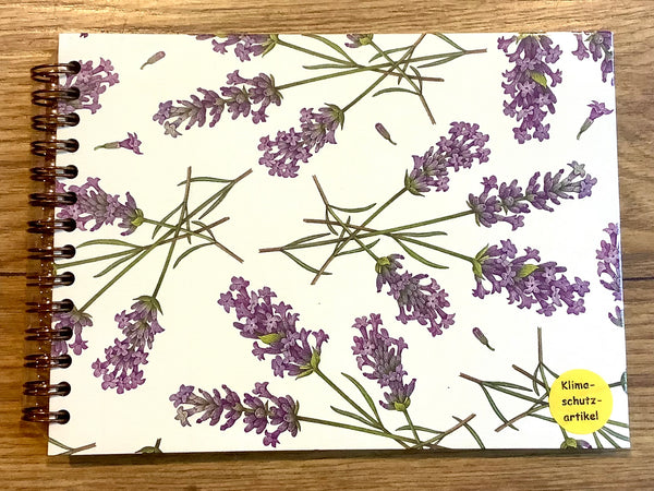 Foto-Spiralbuch 18x13 Lavendel