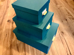 Box Geschenkschachtel petrol Exacompta°