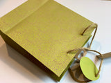 Geschenktasche kraft neongelb Clairefontaine°