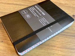 Registerbuch A6 200 Blatt schwarz kariert