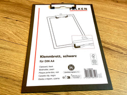 Klemmbrett schwarz Recyclingpappe Falken