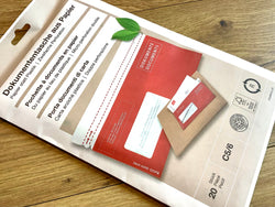Huckepacktaschen aus Papier 20St. Lieferschein Rechnung