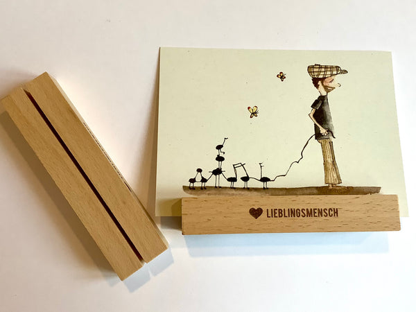 Kartenständer Buchenholz (Bow&Hummingbird)°