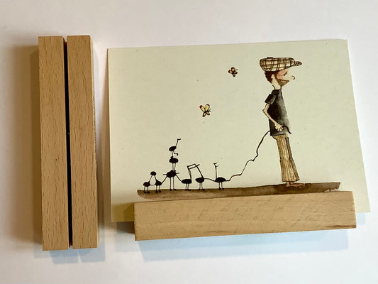 Kartenständer Buchenholz (Bow&Hummingbird)°
