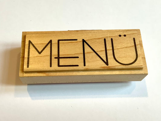 Stempel MENÜ Heyda