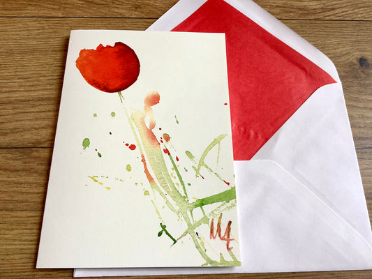 Briefkarte Tulpe (Utermann)