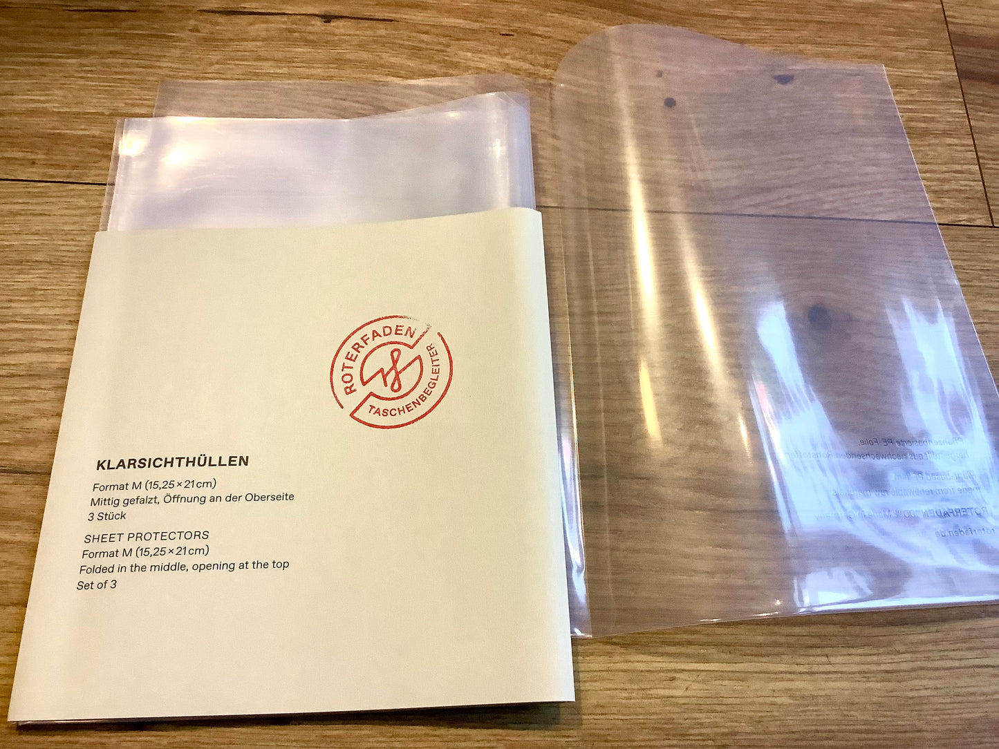 Sichthüllen A5 Roterfaden M (neu! Pflanzl. PE)