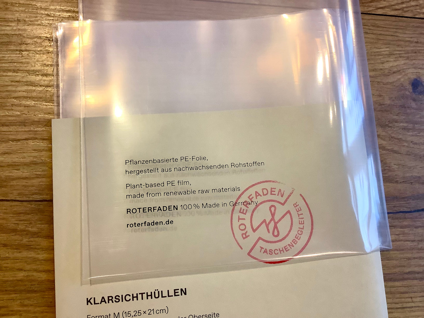 Sichthüllen A5 Roterfaden M (neu! Pflanzl. PE)