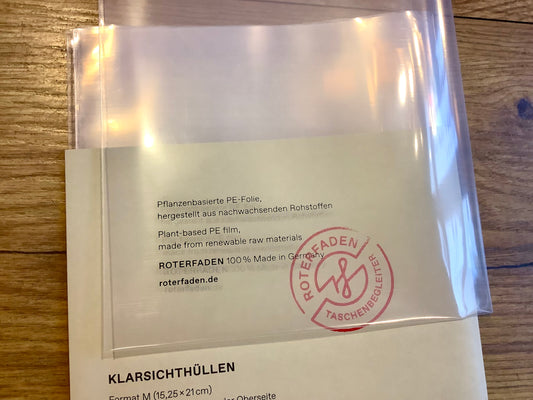 Sichthüllen A5 Roterfaden M (neu! Pflanzl. PE)