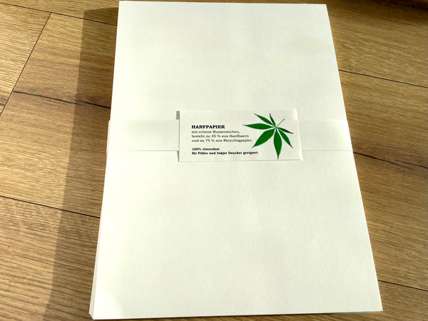Briefbogen A4 Hanfpapier 90g/m²°