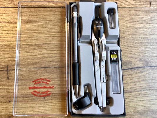 Zirkel Aristo + Adapter Druckbleistift College