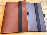 Leder-Buchhülle travel A5 Gummizug (papouts)
